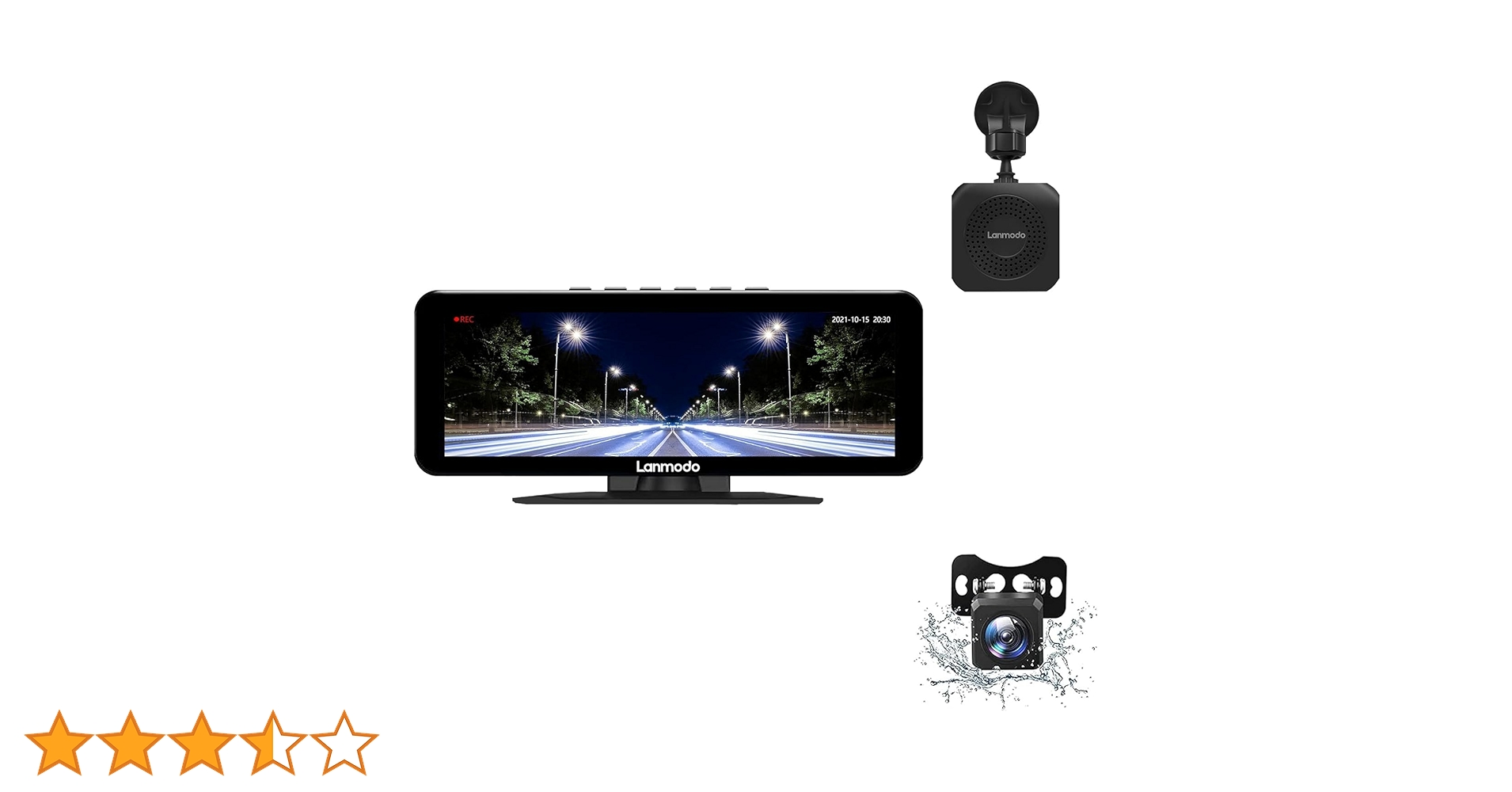 千ちゃんさん専用　車　ランモード　ナイトビジョン　バックカメラ付き 楽天市場】Lanmodo 1080P フルHD ナイトビジョンシステム【リア